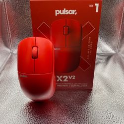 Red Pulsar X2V2 Size 1 (mini) w/ Glass Skates