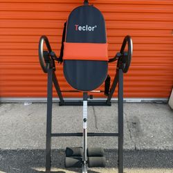 Teclor Inversion Table – Like New, Adjustable, Back Pain Relief