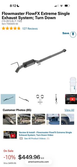 Flow master exhaust f150 5.0l 2015-2020