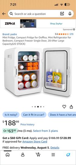 Compact fridge
