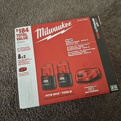 Milwaukee M12 Battery And Charger 