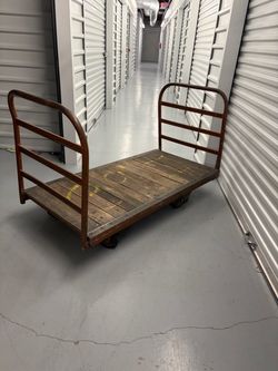 Wooden Deck Platform Cart - Heavy Duty - $80 (Magnolia)