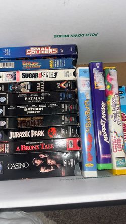 19 vhs movies all for $50