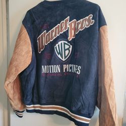 Vintage Warner Bros Studio Leather Jacket 