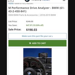 Bmw M Performance Drive Anylayzer