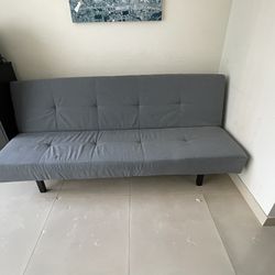 Gray Futon Sleeper Sofa