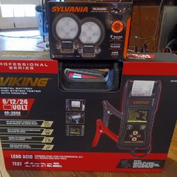 VIKING 6/12/24V Digital Battery & System Tester w Printer