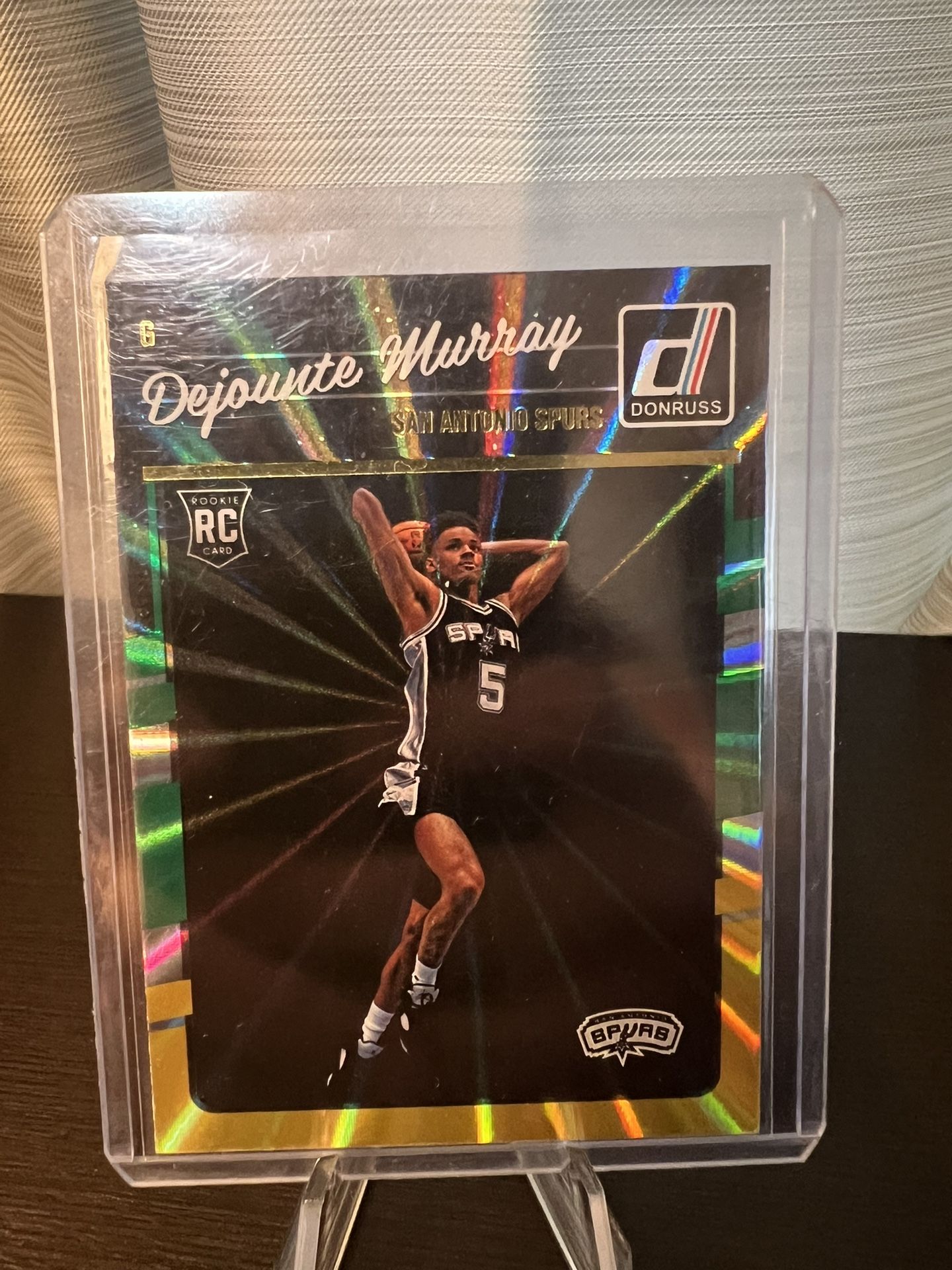 Rare Dejounte Murray Rookie-Green Yellow Laser