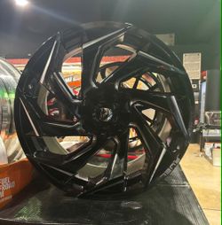 FUEL OFF ROAD D753 22X10 5X150 /5X139.7 GLOSS BLACK MILLED.CHECK PRICE 