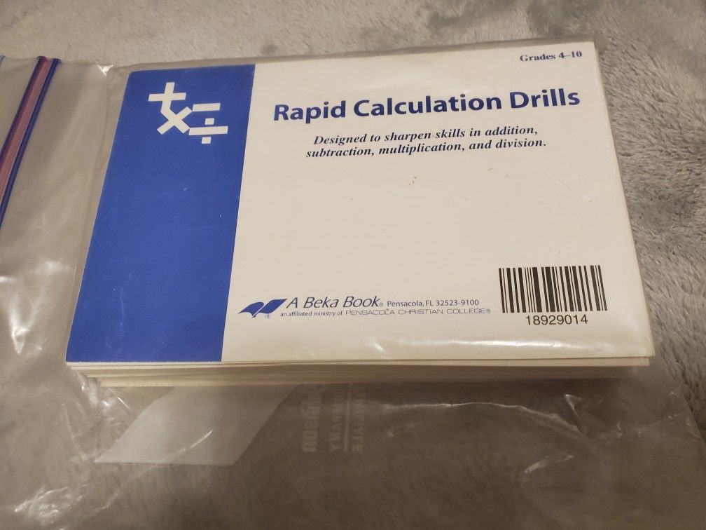 Abeka Rapid Calculation Drills
