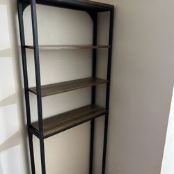 rack with shelves