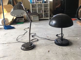 Black and silver desk Lamps