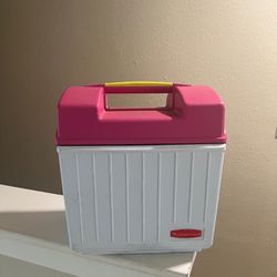 Vintage Hot Pink Sidekick Rubbermaid 5 Quart Lunch Box Cooler