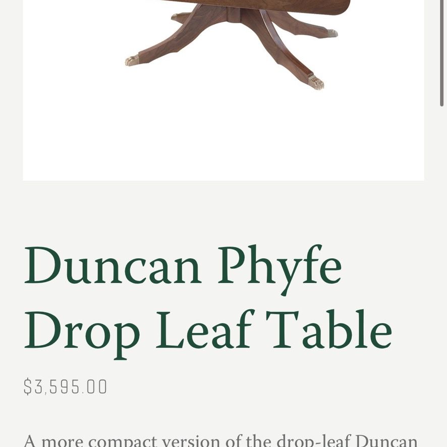 Duncan Phyfe Double Drop Leaf Table