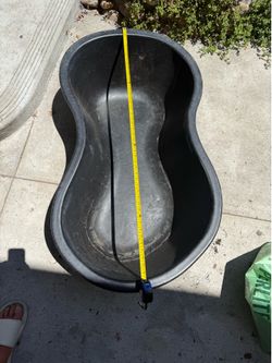 Black Plastic Preformed Pond Basin