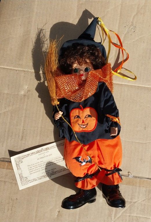 Antique Halloween Doll With The Warranty