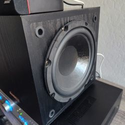 600W Pinnacle Powered Bass Box with Dual Subs Model # BABYBOOMER

Bose Redline tweeters 

600 Watt PYLE Amp
