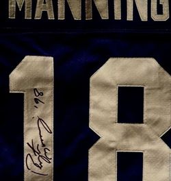 Payton Manning Autograph Rookie Jersey