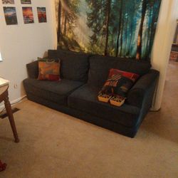 Midnight Blue Couch.  