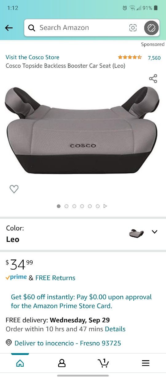 Cosco Booster Seat
