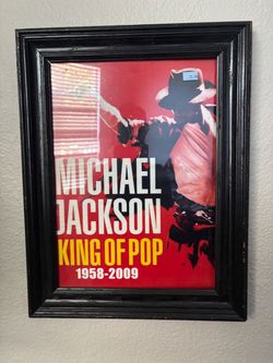 Framed Michael Jackson King of Pop Memorial Poster