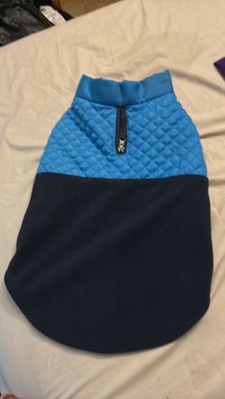 Blue large dog coat
