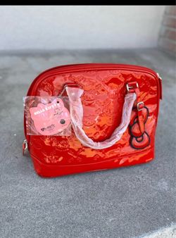 Loungefly Hello Kitty Red Patent Embossed Handbag