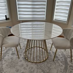 Moving Sale: DINING TABLE + 2 Chairs 