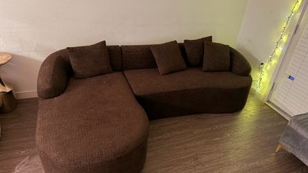 Chocolate brown sectional brand new