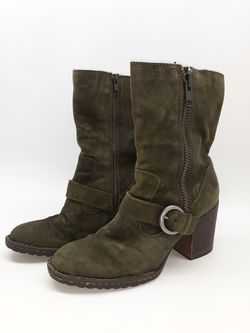 Born Green Suede shortie boots