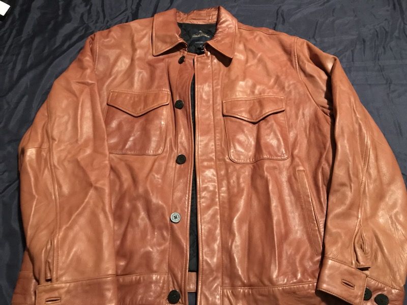 Brook Brothers leather jacket