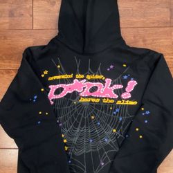 Black W/pink Sp5der Cotton Size Small 