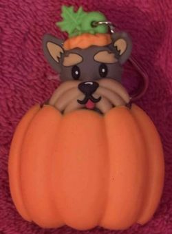 Bath & Body Works 2025 Pop Up Schnauzer Puppy Dog Pumpkin Pocketbac Hand Sanitizer Holder NEW!