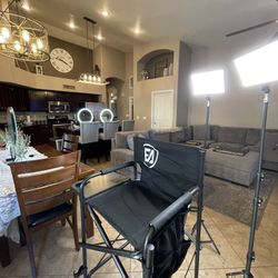 Back lit Vanity Mirrors & Makeup Chair 