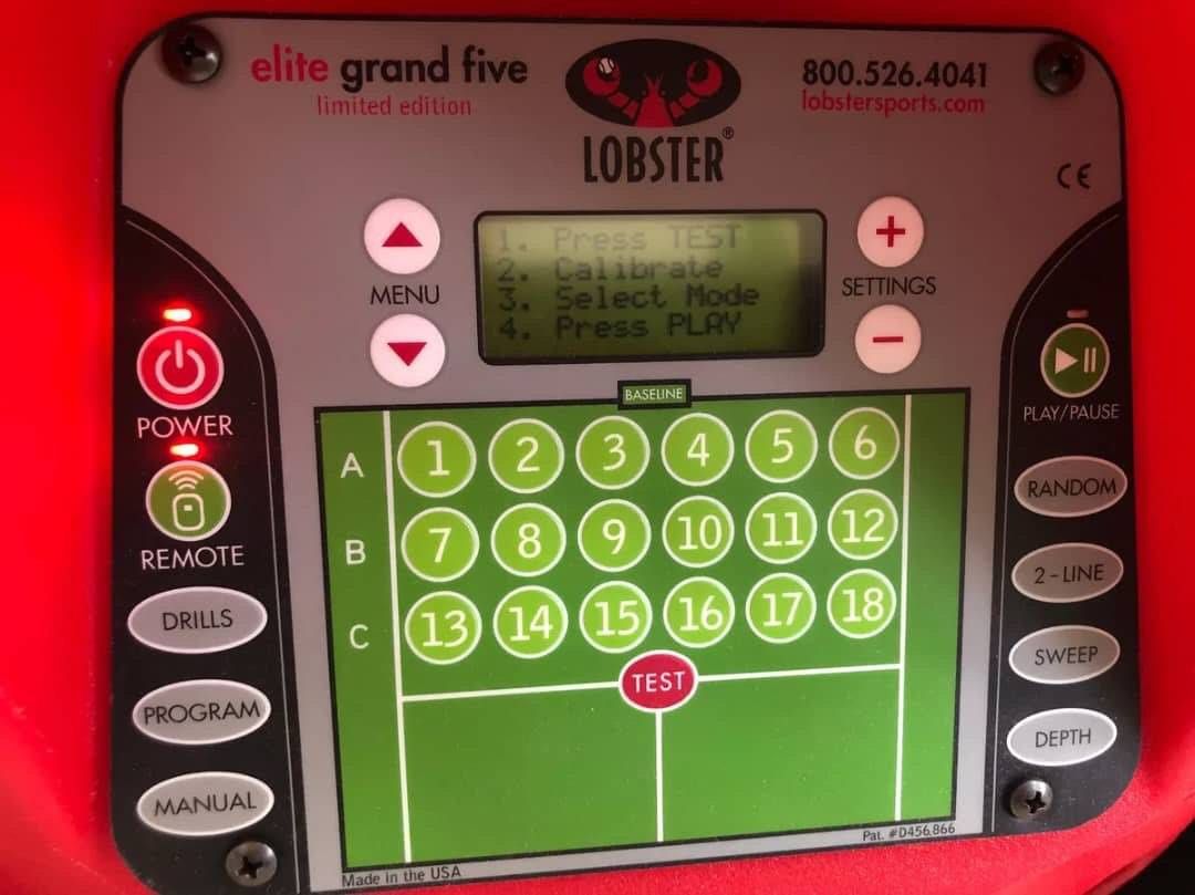 Lobster Elite Grand 5 Limited Edition Tennis Ball Machine
