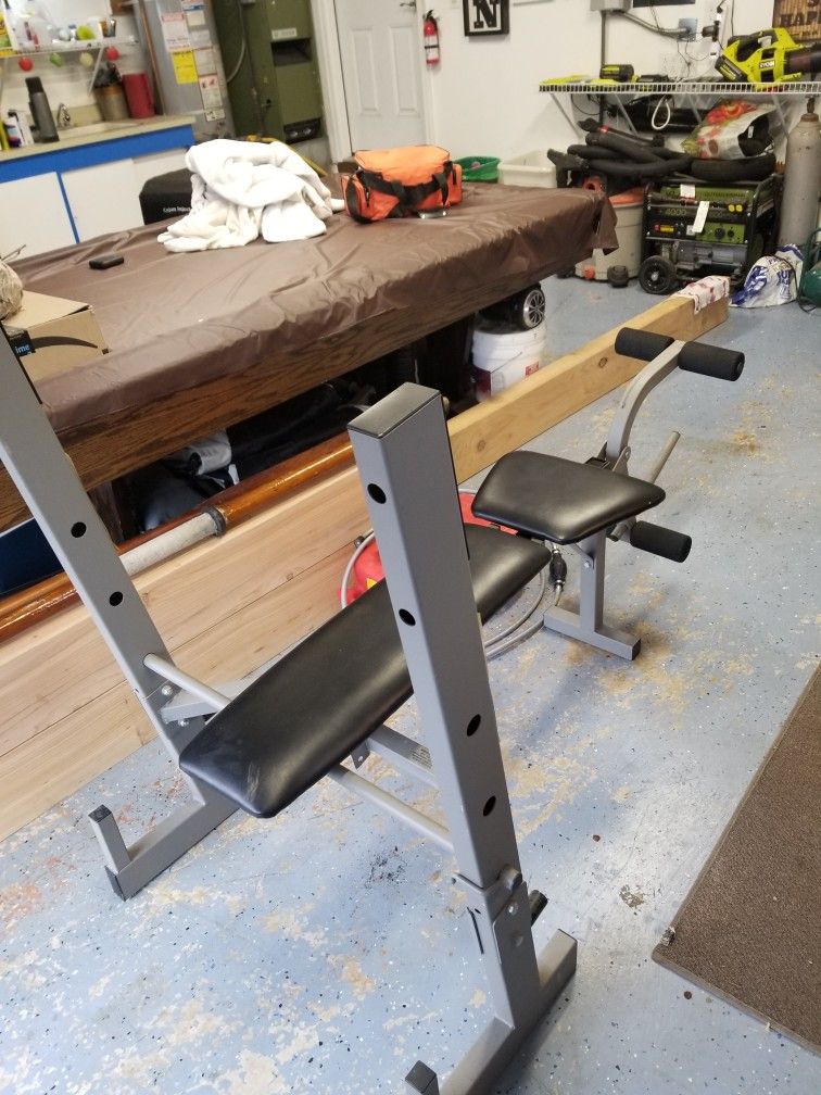 Weight Bench With Many Extras
