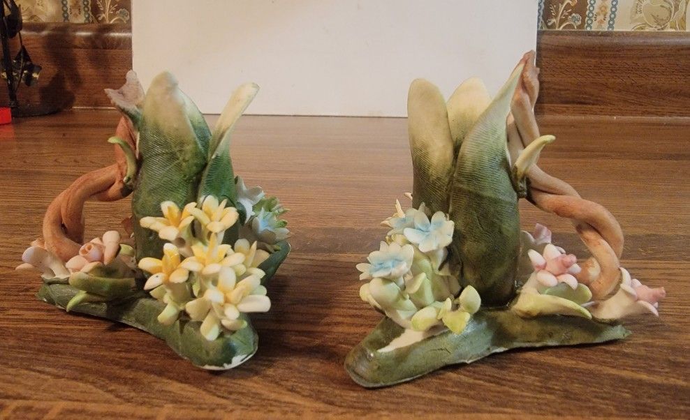 Capiomonte Floral Candle Holders