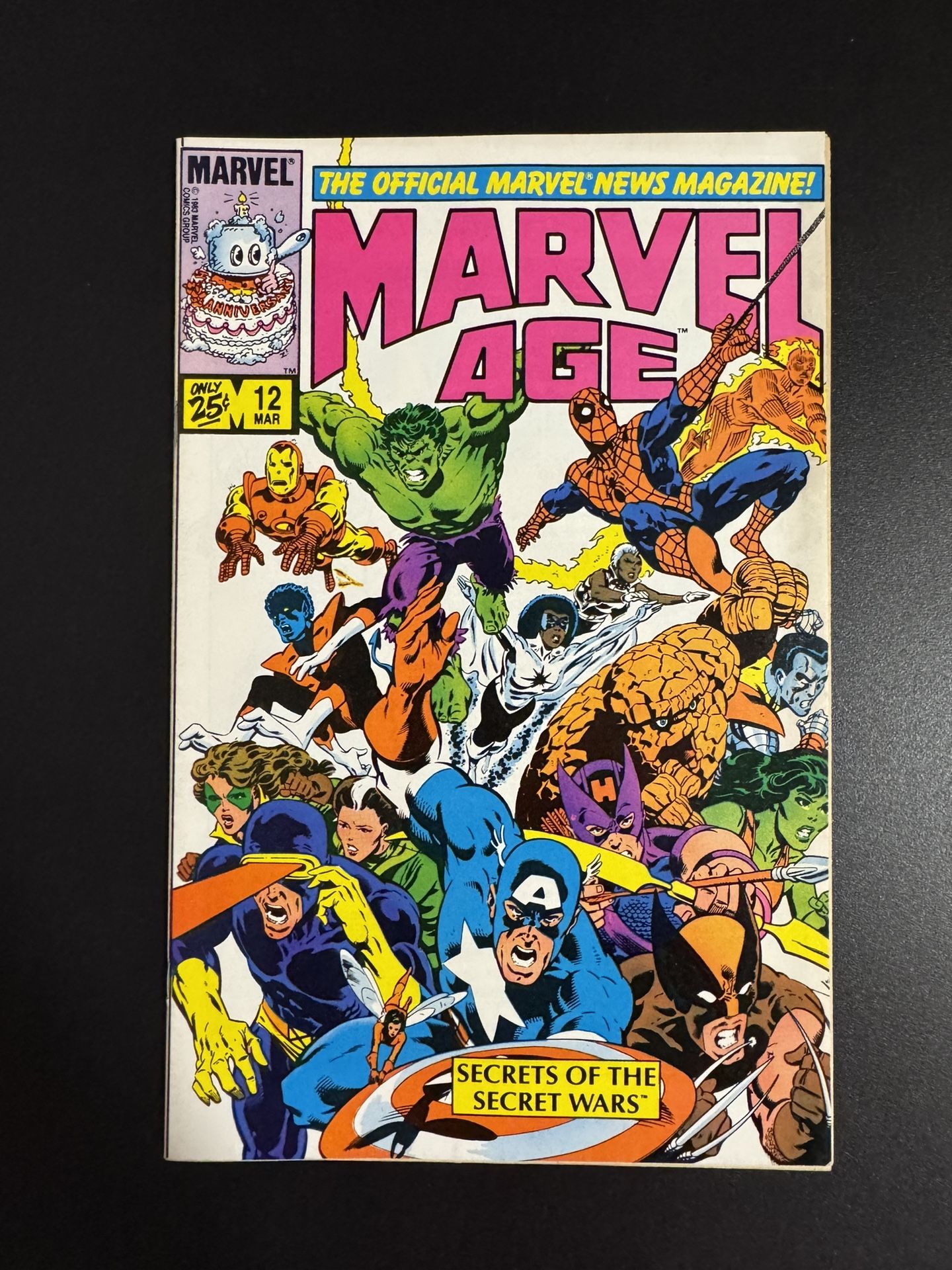 Marvel Age #12 (1984) - 1st ever Spider-Man black suit appearance!