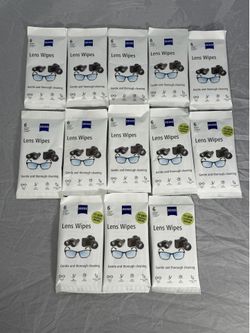 Zeiss Lens Wipes - 13 Packs - 78 Individually Wrapped Pre-Moistened Lens Wipes