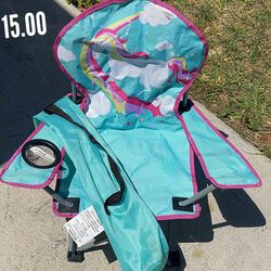 Unicorn Fold Up Camping Chair In Bag