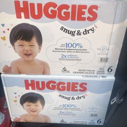Huggies Diapers Size 6 - $38 Each Box 