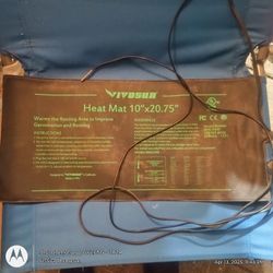 VivoSun Waterproof Heat Mat for seedlings, Cuttings and Hydroponics 10 × 20.75 inches 