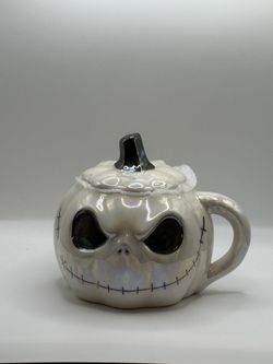 Disney "The Nightmare Before Christmas" Jack Skellington Pumpkin Mug with Lid