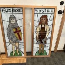 Stained glass four panels
