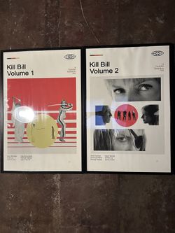 Kill Bill 1 & 2 Framed Posters