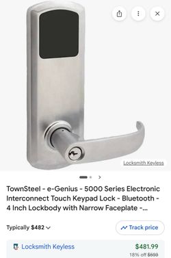 ONLY TWO LEFT!! TownSteel e-Genius 5000 Series Electronic Interconnect Touch Keypad Lock