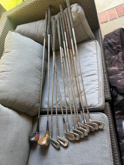 Vintage golf clubs