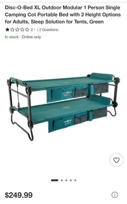 Disc-O-Bed XL Single Camping Cot (2)