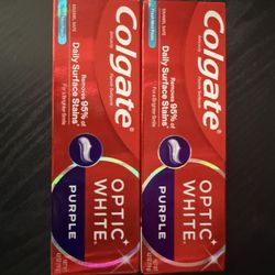 Colgate Optic White Purple Toothpaste Bundle 