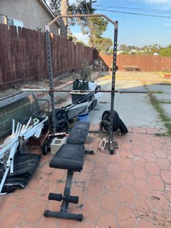 Bench press setup